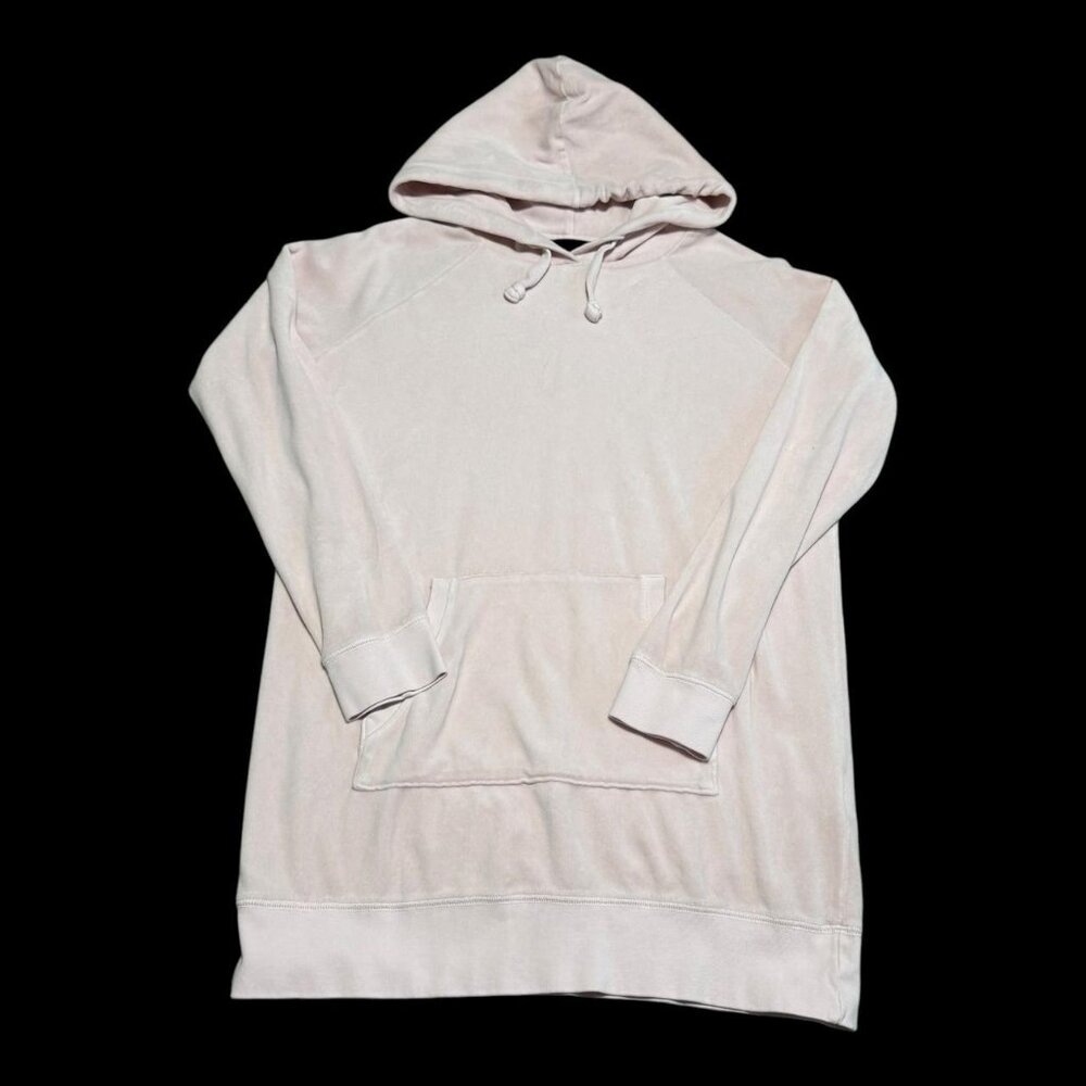 Juicy Couture Black Label‎ Velour Pink Oversized Hoodie Women's Small